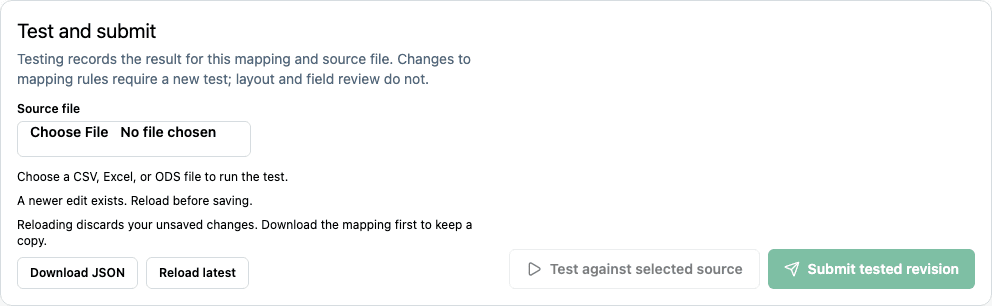 Download and reload actions for a conflicting save